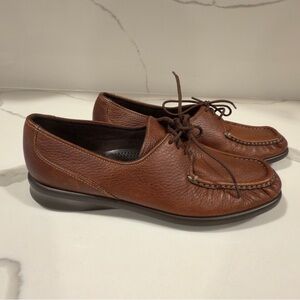 Sas Tripad Comfort Women’s Loafers Shoes Brown Lace‎ Up Moc Toe Low Top 7